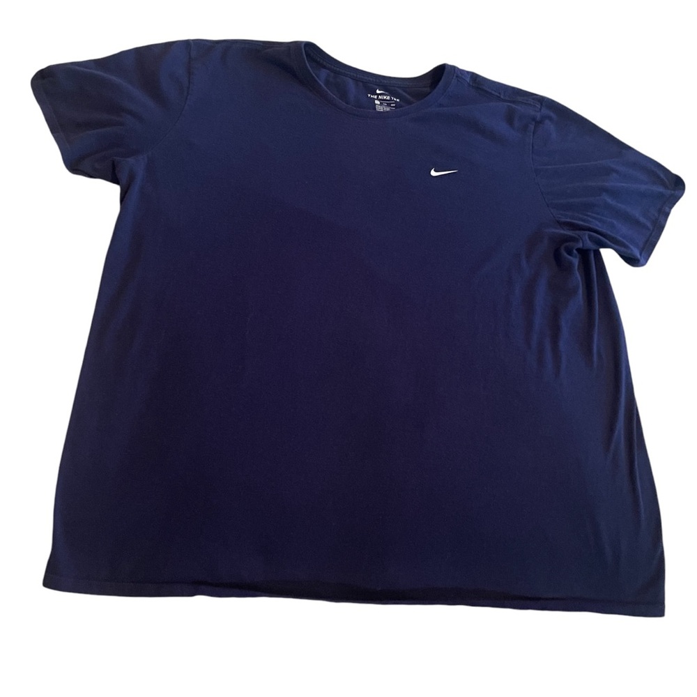 Nike Shirt Men XXL Blue Lightweight Casual Activewear Workout Athletic Cut Tee
